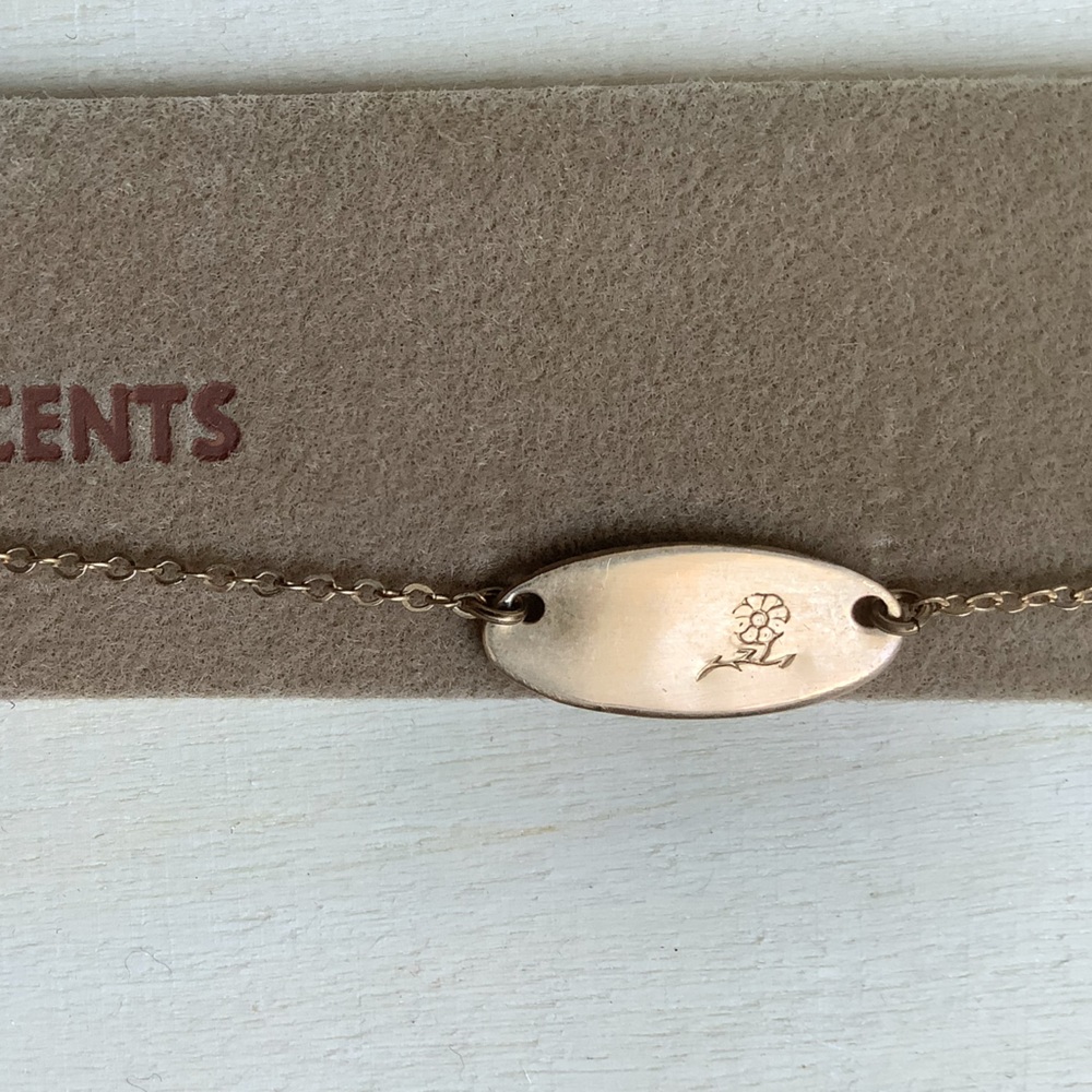 New vintage flower gold filled anklet